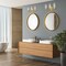 Designers Fountain Skylar 24.5 in. 3-Light Brushed Gold Vanity Light with Clear Glass Shades for Bathrooms D332M-3B-BG - alternate 2